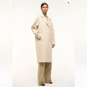 STAUD Chrysalis Coat, New with tag, Small, oyster color